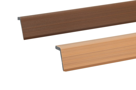 Уголок торцевой Экодекинг Скай коэкструзия 45х45х3000 Тик