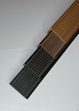 Угол торцевой Экодекинг Техно 70х35x3000 Бронза